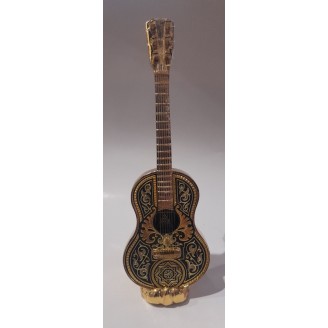 GUITARRA DAMASQUINADA ORO MUDÉJAR