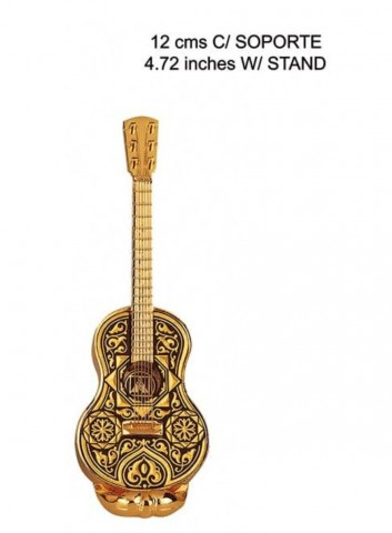 GUITARRA DAMASQUINADA ORO MUDÉJAR