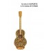 GUITARRA DAMASQUINADA ORO MUDÉJAR