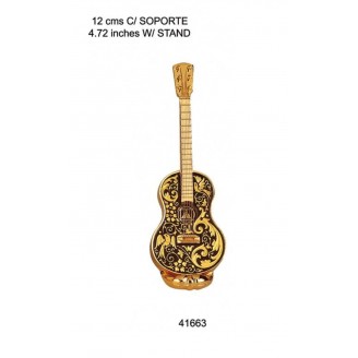 GUITARRA DAMASQUINADA ORO RENACIMIENTO