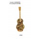 GUITARRA DAMASQUINADA ORO RENACIMIENTO