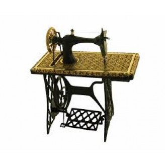 MÁQUINA DE COSER DAMASQUINADA ORO MUDÉJAR