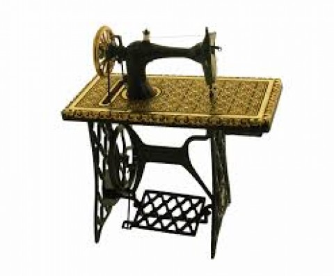 MÁQUINA DE COSER DAMASQUINADA ORO MUDÉJAR