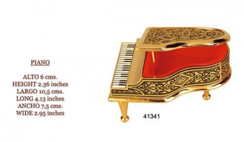 PIANO DAMASQUINADO ORO MUDÉJAR