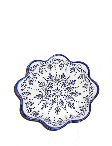 ENSALADERA ONDAS  AZUL 19 CM