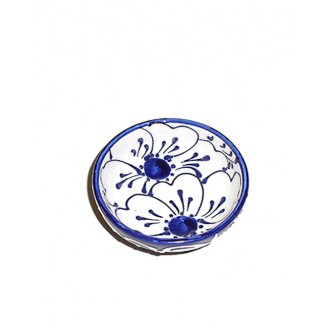 CUENCO FLOR AZUL 9 CM